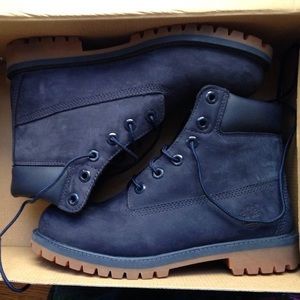 Navy Blue Timberlands